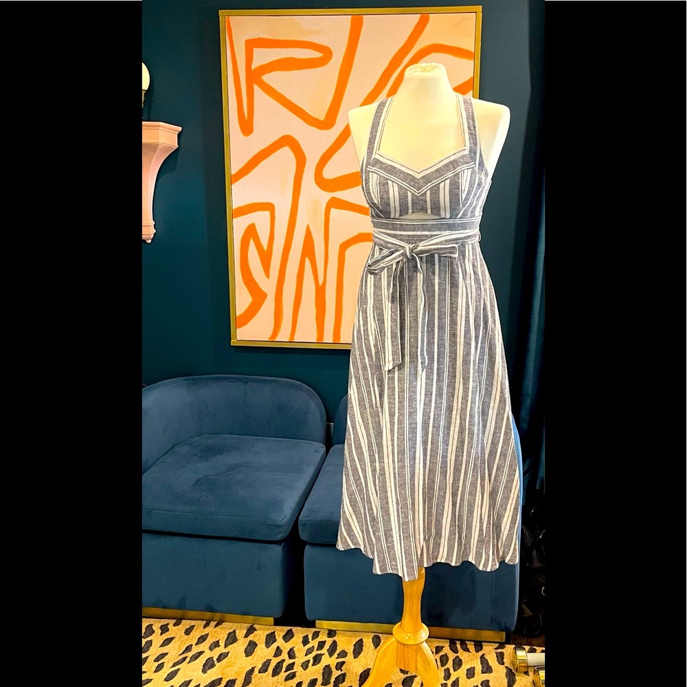 BCBG MAXAZRIA LINEN chambray sundress